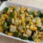 Zucchini and corn